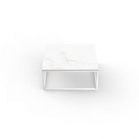 Masuta exterior premium patrata diverse finisaje Pixel 60x60x25 cm, blat HPL/DEKTON®, cadru aluminiu, 44316B - Vondom [0]