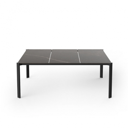 Mese exterior - Masuta exterior Tablet 105x105 cm, blat HPL/DEKTON®, picioare aluminiu, 54221 FULL B - Vondom