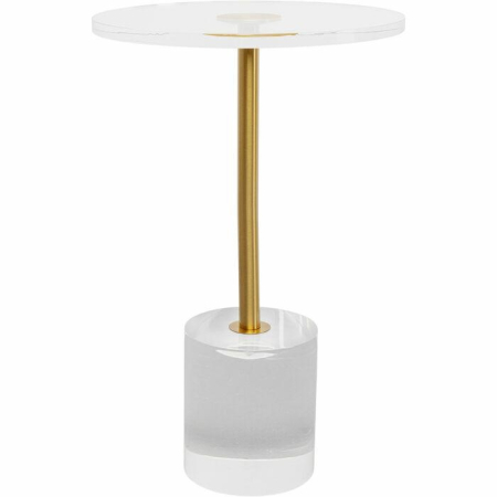 Produse - Măsuță Ghost 35x35x55 cm, Auriu Vopsit în Câmp Electrostatic - Kare Design