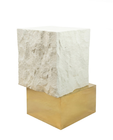 Produse - Măsuță Gilda 45 47x40x66 cm, Bej; Auriu - MaMaison