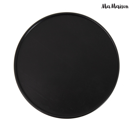 Măsuță Lapis 36 35,5x35,5x45,5 cm, Lemn Mango Negru - MaMaison [3]