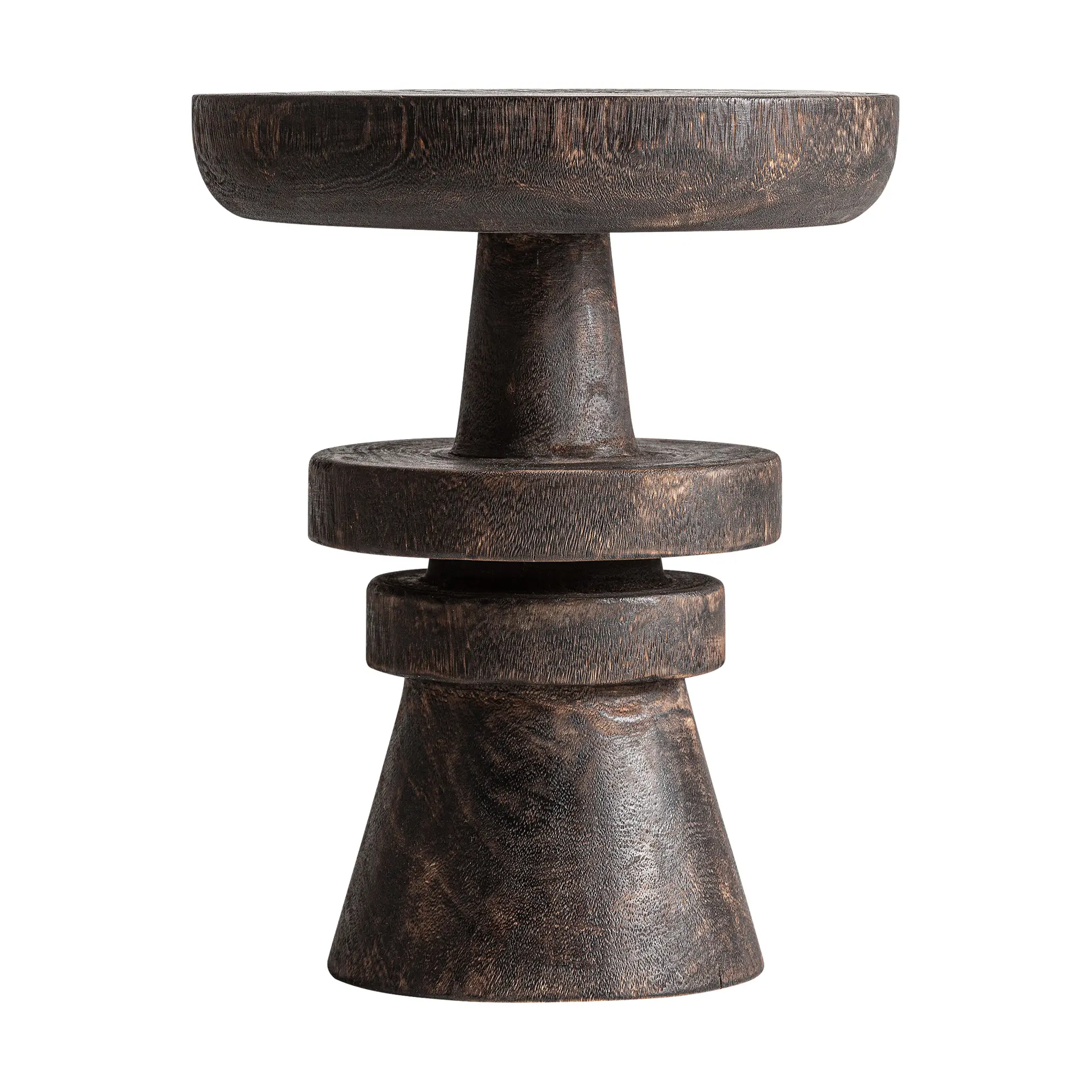 Mese laterale - Masuta Laterala 40x40x50 cm, Lemn de Suar Maro - VicalHome VicalHome 38666