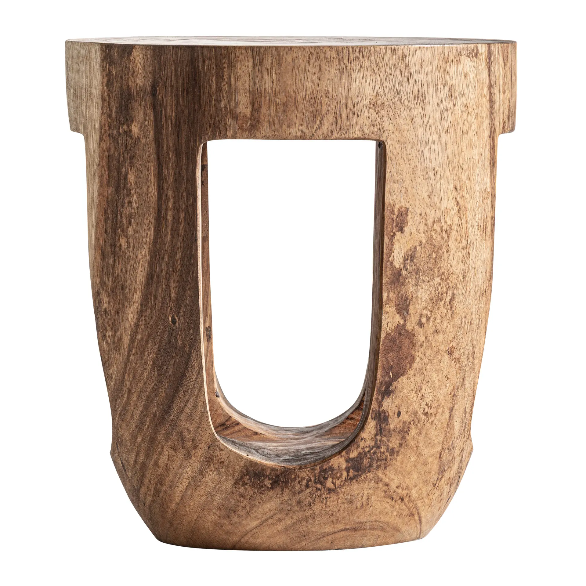 Mese laterale - Masuta Laterala 49x49x55 cm, Lemn de Suar Maro - VicalHome VicalHome 38663