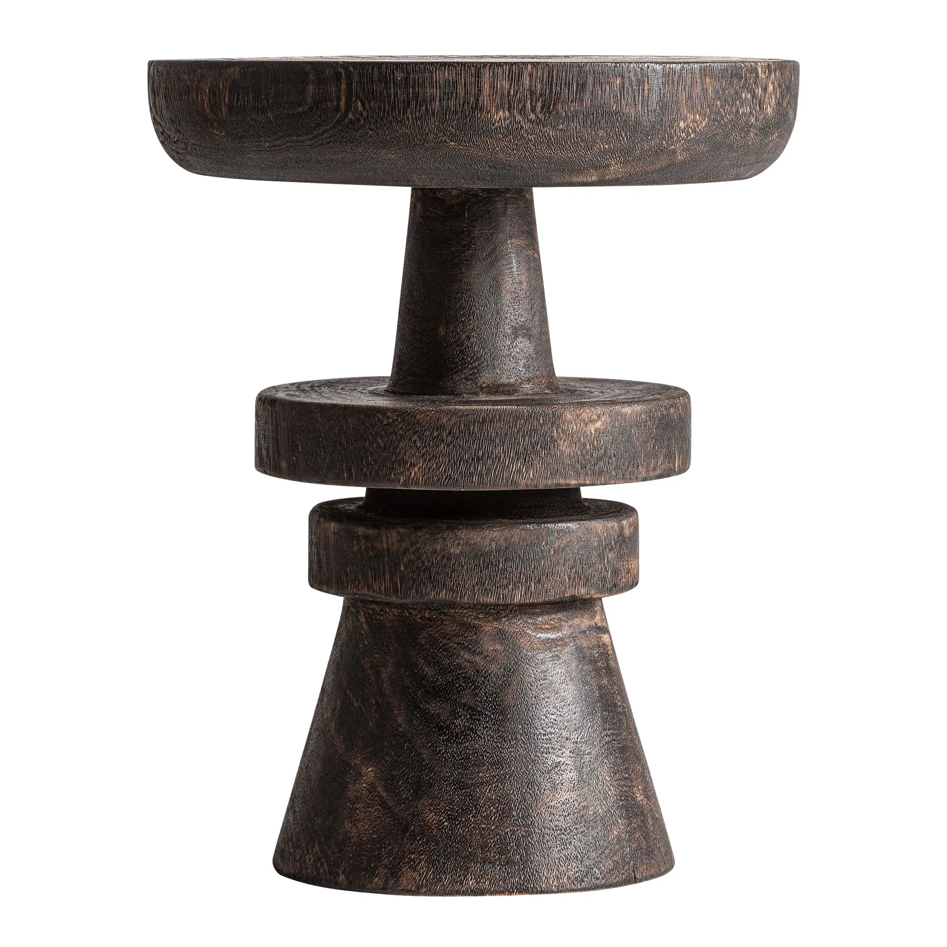 Mese laterale - Masuta Laterala 50x50x61 cm, Lemn de Suar Maro - VicalHome VicalHome 38665