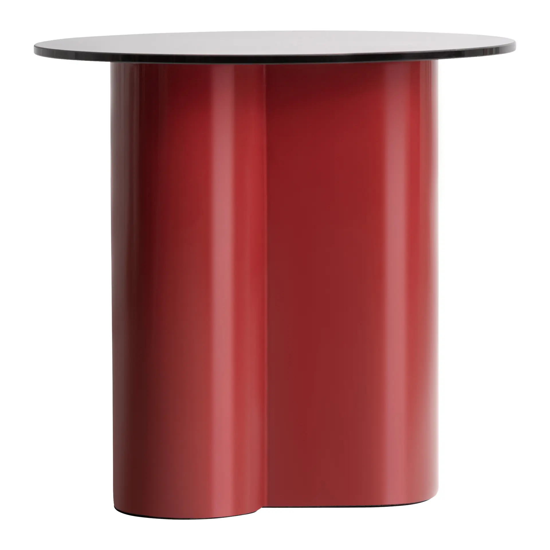 Living - Masuta Laterala Capitello 50x50x48 cm, Sticlă Securizata și Lemn MDF Negru - VicalHome VicalHome 38325