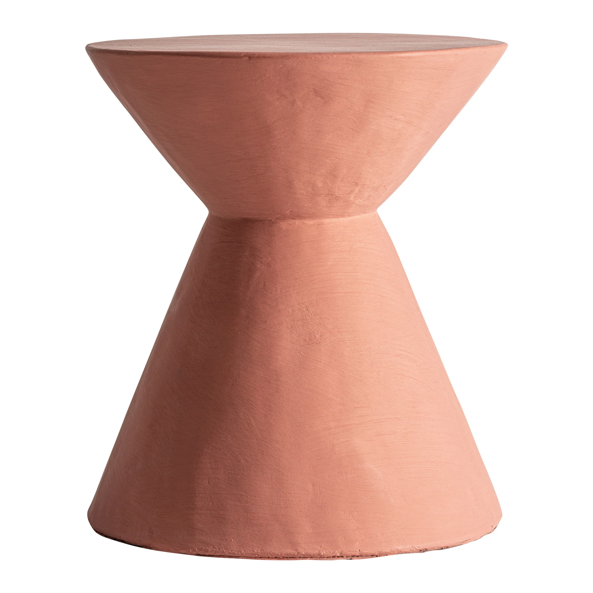 Produse - Masuta Laterala din Beton, Teracota, 42x42x48 cm, Stil Contemporan - VicalHome 37603