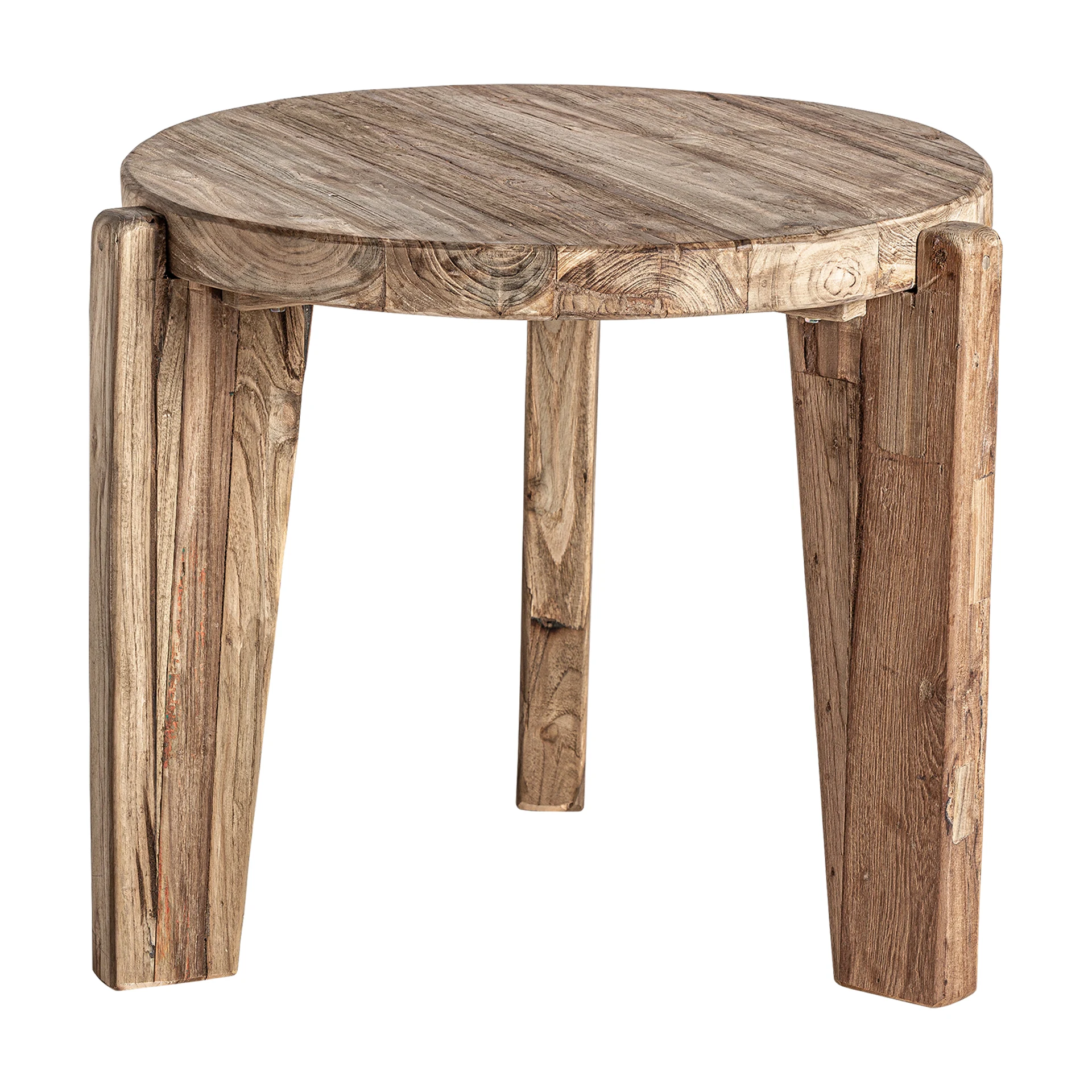 Masuta Laterala din Lemn de Tec, Maro, 65x65x55 cm, Stil Colonial - VicalHome 32937 [5]
