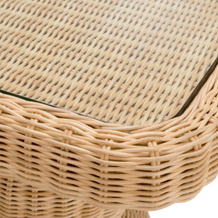   Masuta laterala Tiago din rattan natural cu blat din sticlă 118624 EICHHOLTZ [5]