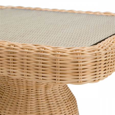  Masuta laterala Tiago din rattan natural cu blat din sticlă 118624 EICHHOLTZ [4]