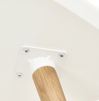 Masute de design GOSMI 2 piese MDF alb / stejar masiv, CT00430WH - Kokoon [10]