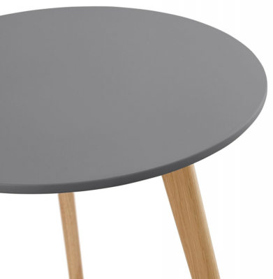 Set masute Espino 50x50 cm MDF gri inchis / picioare stejar, stil scandinav, CT00420DG - Kokoon [3]