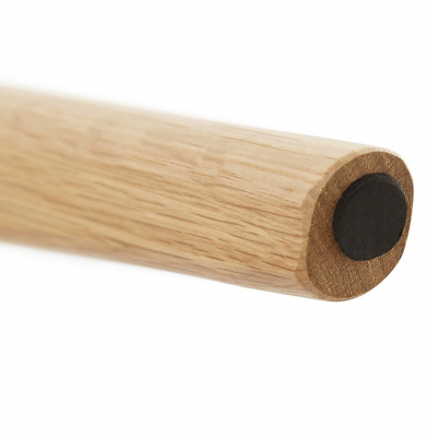 Set masute Espino 50x50 cm MDF gri inchis / picioare stejar, stil scandinav, CT00420DG - Kokoon [8]