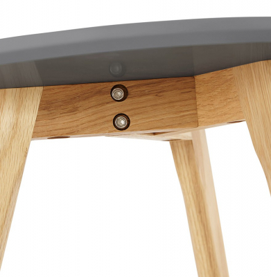 Set masute Espino 50x50 cm MDF gri inchis / picioare stejar, stil scandinav, CT00420DG - Kokoon [5]