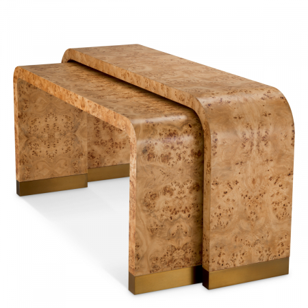   Mese console Quinton din furnir de mappa burl maro deschis set de 2 119327 EICHHOLTZ [4]