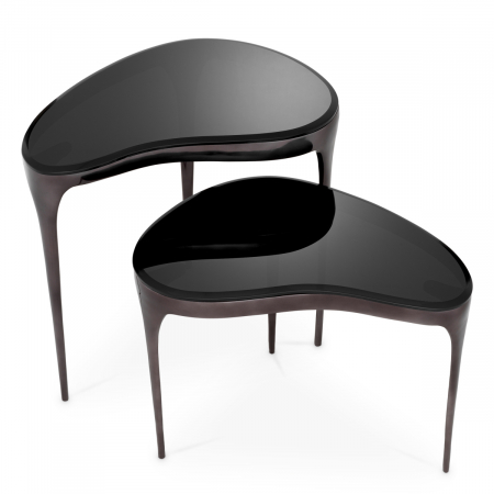   Mese laterale Zena finisaj nichel negru set de 2 117619 EICHHOLTZ [3]