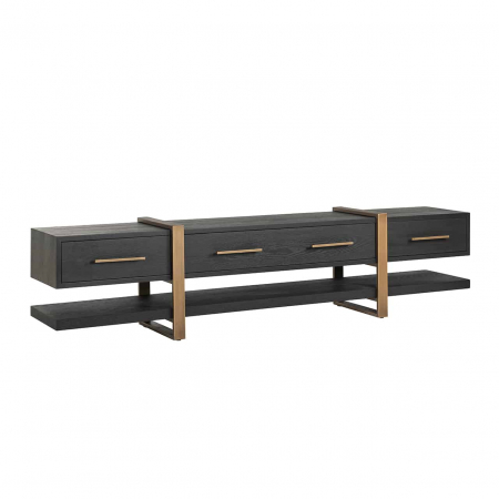 Comode TV - Mobilier TV Cambon 3 sertare (cafea închisă), 7803 - Richmond Interiors