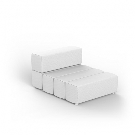 Module canapele grădină - Modul central M canapea premium Tablet pentru exterior 137x104x72 cm, 54226 - Vondom