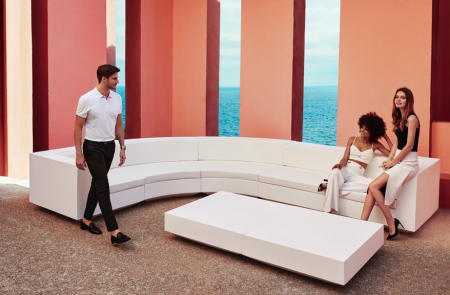 Modul circular mijloc canapea premium Vela pentru exterior 157x108x72 cm, 54169 - Vondom [2]