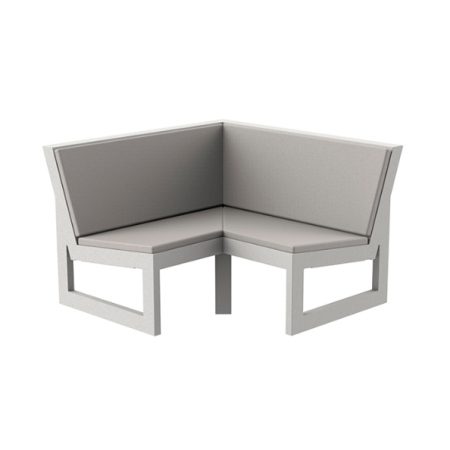 Module canapele grădină - Modul colt 90¬∫ canapea premium Frame pentru exterior 126x126x80 cm, 54121 - Vondom