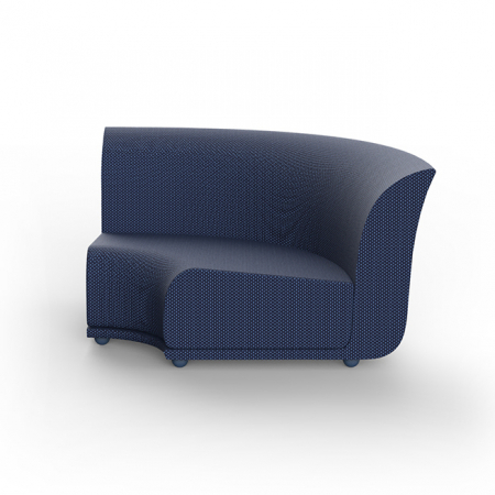 Module canapele grădină - Modul colt canapea premium Suave pentru exterior 123x123x71 cm, 67015 - Vondom