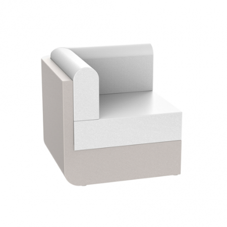 Module canapele grădină - Modul colt canapea premium Ulm pentru exterior 82x82x72 cm, 54172 - Vondom