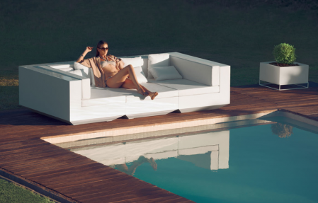 Modul colt canapea premium Vela pentru exterior 100x100x72 cm, 54029 - Vondom [8]