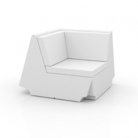 Module canapele grădină - Modul colt canapea Rest pentru exterior 94x94x74, iluminare LED, 53005 - Vondom