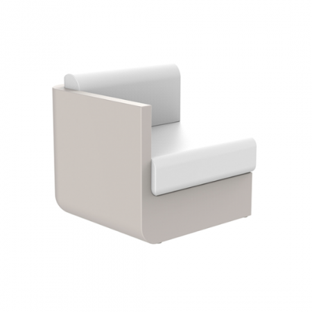 Module canapele grădină - Modul dreapta canapea premium Ulm pentru exterior 82x82x72 cm, 54174 - Vondom