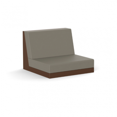 Module canapele grădină - Modul mijloc canapea premium Pixel cu spatar inalt, pentru exterior 101x101x77 cm, 54254 - Vondom