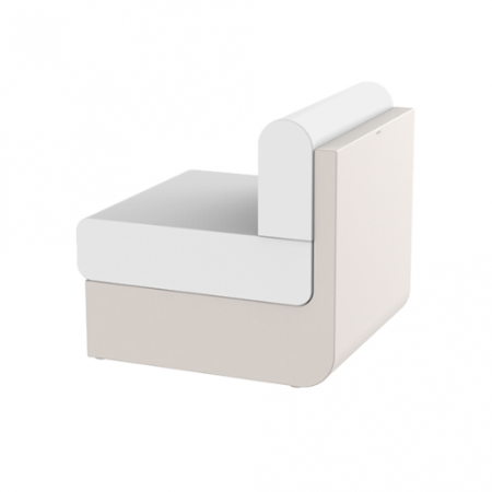 Module canapele grădină - 2 x Modul mijloc canapea premium Ulm pentru exterior 82x75x72 cm, 54171 - Vondom