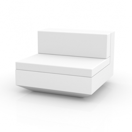 Module canapele grădină - Modul mijloc canapea premium Vela pentru exterior 100x100x72 cm, 54026 - Vondom