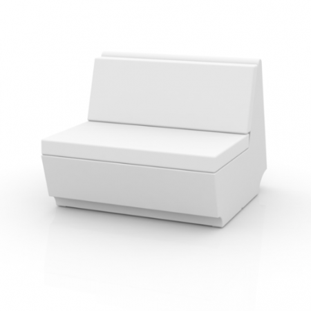 Module canapele grădină - Modul mijloc canapea Rest pentru exterior 90x94x74, iluminare LED, 53004 - Vondom