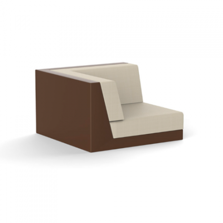 Module canapele grădină - Modul stanga canapea premium Pixel pentru exterior 101x101x63 cm, 54258 - Vondom
