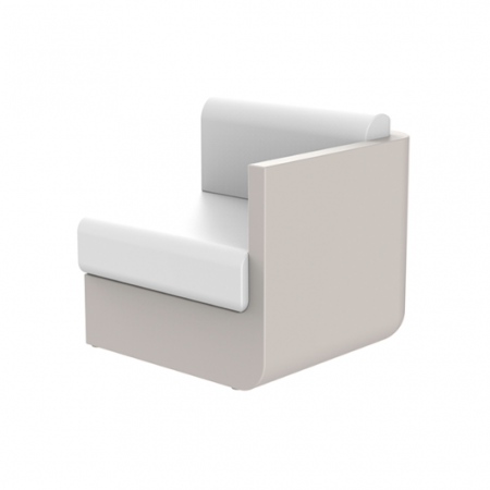 Module canapele grădină - Modul stanga canapea premium Ulm pentru exterior 82x82x72 cm, 54173 - Vondom