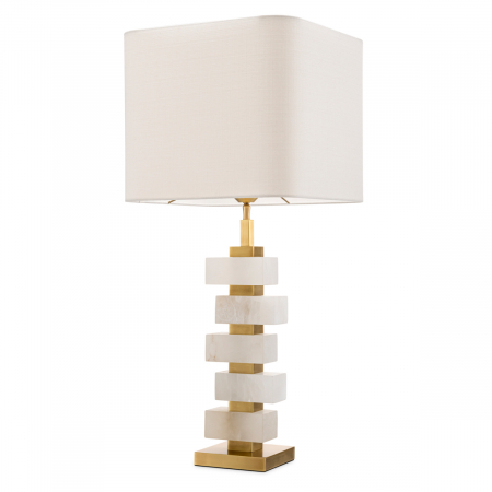   Lampă de masă alabastru chihlimbar inclus abajur 115125 EICHHOLTZ [2]