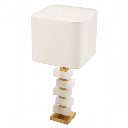   Lampă de masă alabastru chihlimbar inclus abajur 115125 EICHHOLTZ [4]