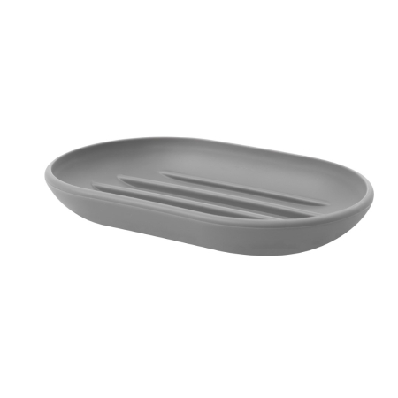 Produse - Săpunieră Touch 8x14x2 cm, Plastic Gri Mat - Umbra