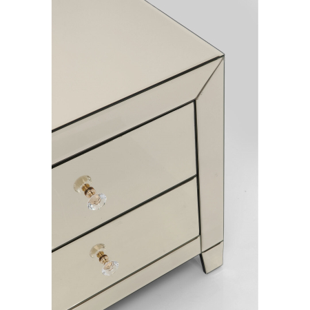 Noptieră Luxury Pearl S 49x41x50 cm, Sticlă Suprafață Oglindă - Kare Design [2]