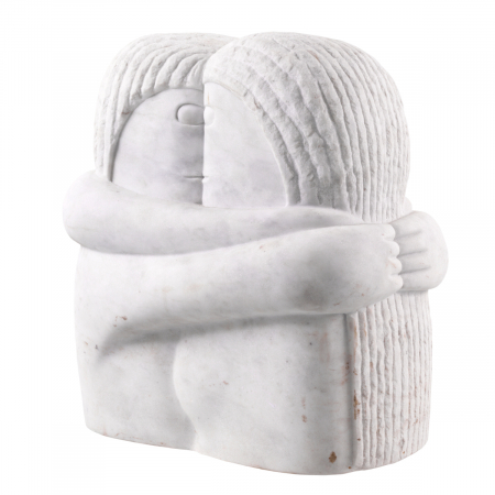   Obiect Dragoste Cuplu marmură albă 114282 EICHHOLTZ [2]
