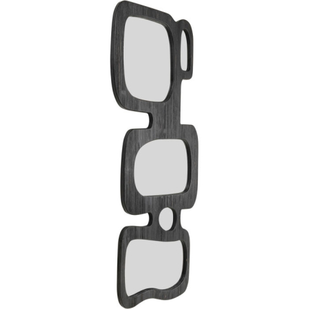 Oglindă Art Shapes 89x3x199 cm, Sticlă Oglindă și Placă MDF Lacuită Negru - Kare Design [1]