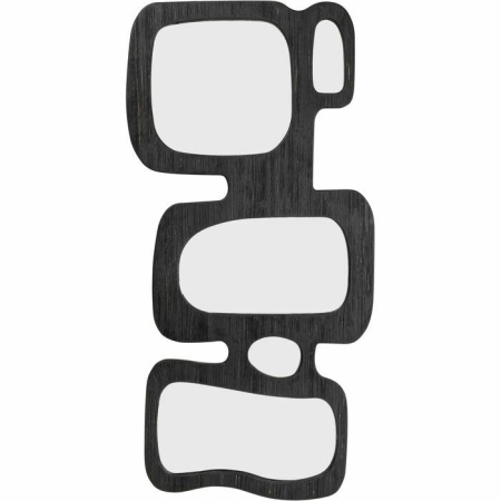 Produse - Oglindă Art Shapes 89x3x199 cm, Sticlă Oglindă și Placă MDF Lacuită Negru - Kare Design