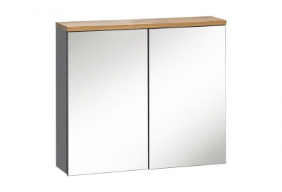 Oglinda baie 60/80 cm GRAFIT Bali cu spatiu depozitare COMAD [1]