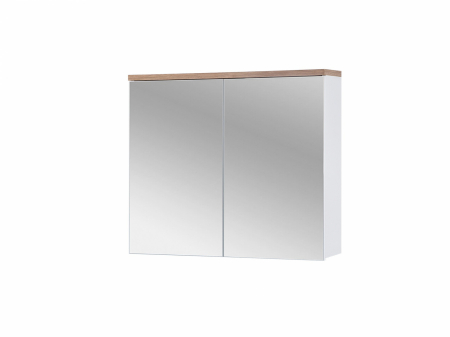Oglinda baie 100 cm Bali White cu spatiu depozitare [5]