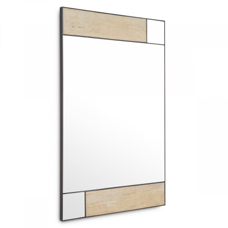 Oglinzi -   Oglindă Cosimo finisaj travertin bronz 118288 EICHHOLTZ