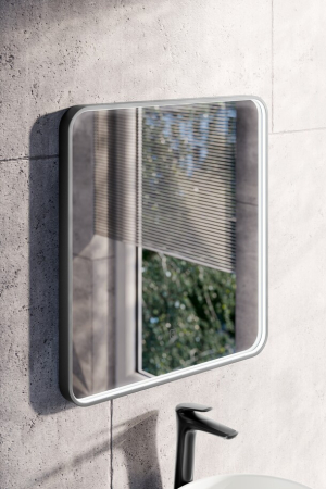 Oglindă VEGA LU LED 70 cm, cu ramă și LED, Neutru - COMAD [4]