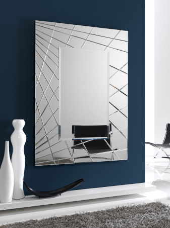 Oglinda decorativa Areli 110/150 cm, margini model geometric, 160974 - Schuller [4]