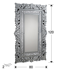 Oglinda decorativa Tuana 80x120 cm, elemente sculptate, 29-E16 - Schuller [2]