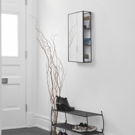 Oglindă din Oțel Malowanej Proszkowo Negru, 30x13x62cm, Umbra 1009654-040 [4]