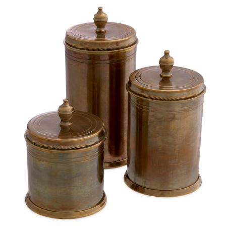   Set de 3 cutii Gaston cu finisaj din alamă vintage 115921 EICHHOLTZ [2]