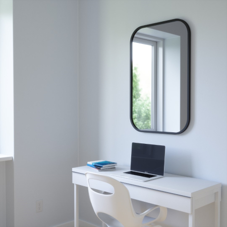 Oglindă Hub 61x3x91 cm, Cauciuc Negru - Umbra [3]